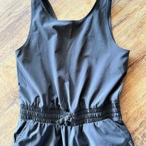 Abercrombie & Fitch Kids Traveler Jumpsuit - Black Athletic Romper, Size 11/12